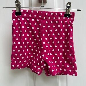 Kids Play 2T Pink & White Polka Dot Girls Soft Bike Shorts